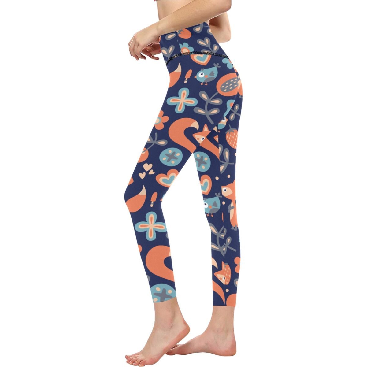 Women's High-Waisted Leggings (Model L36) - Image 1