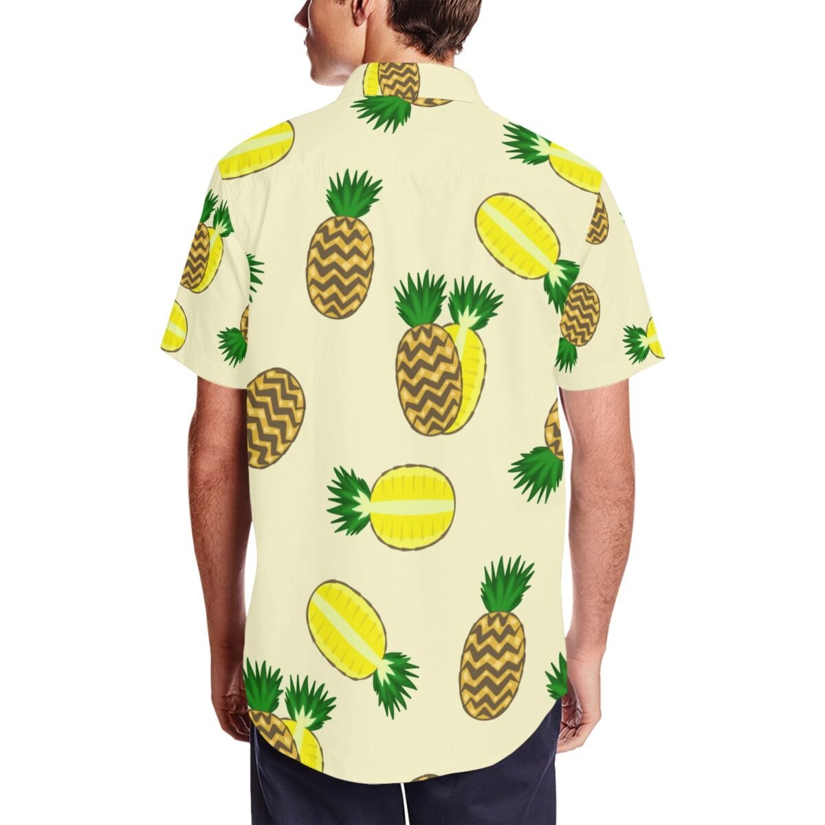 Men's Short Sleeve Shirt With Lapel Collar (Model T54) - Image 4
