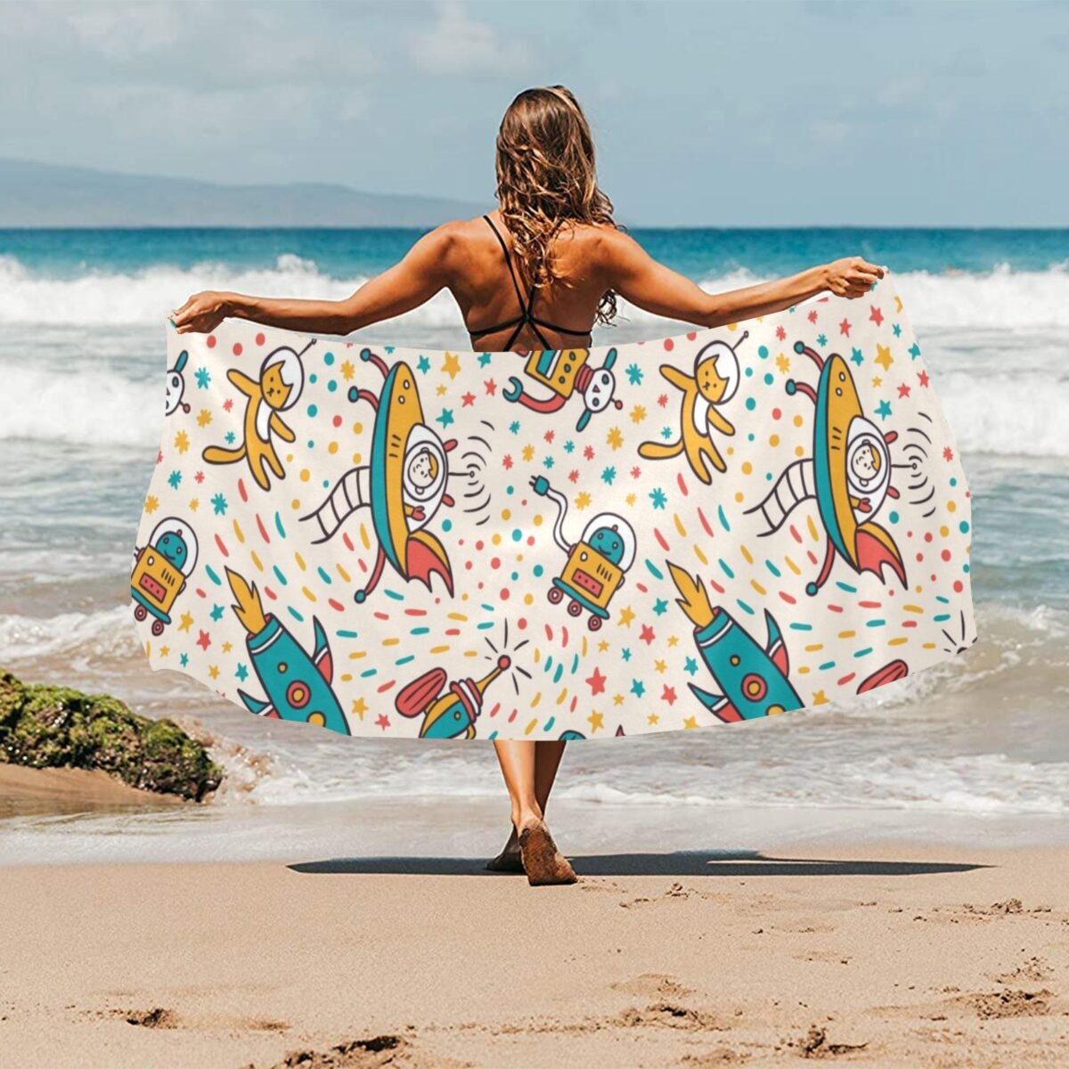 Beach Towel Suede 31.5"x 71" - Image 1