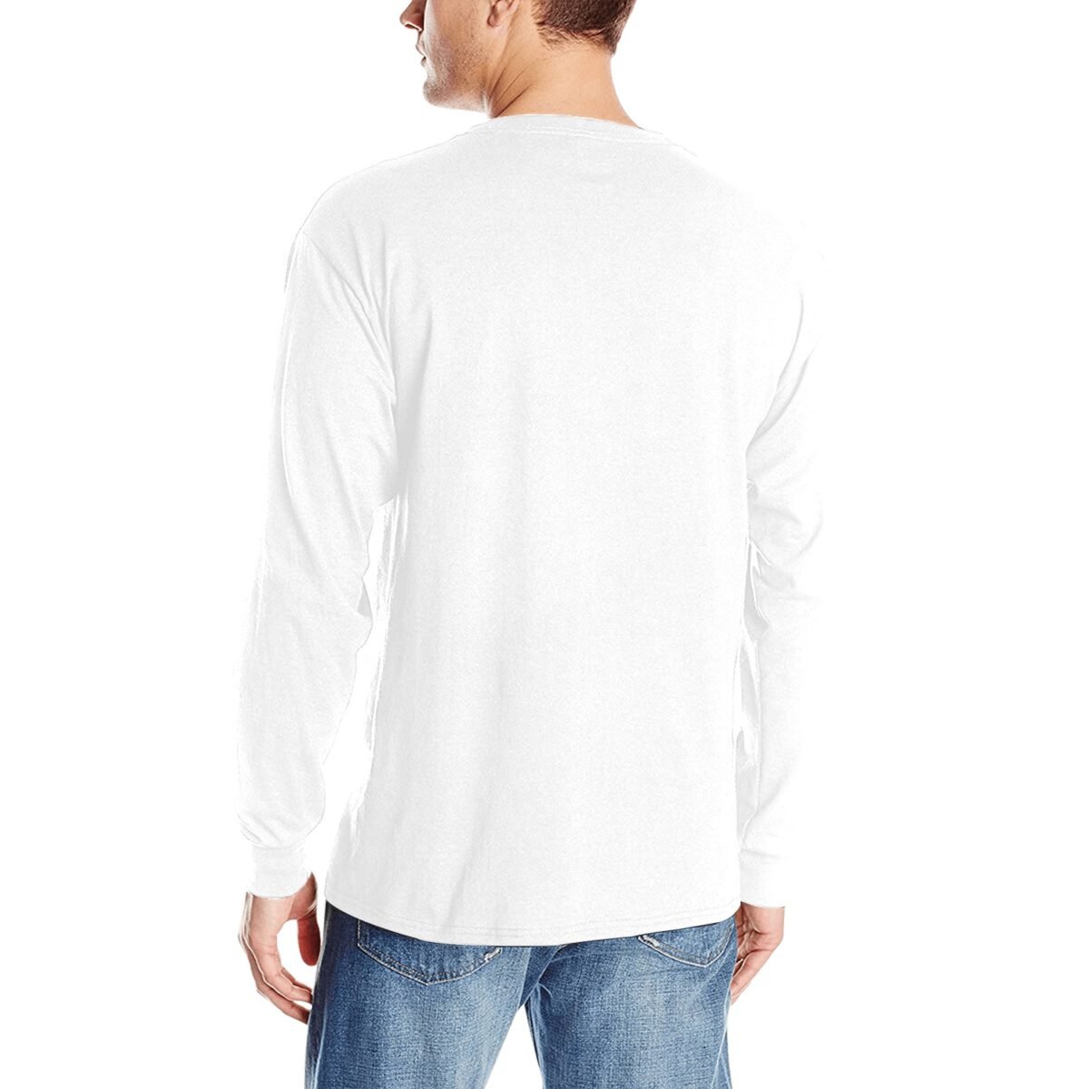 Gildan - Men's Heavy Cotton Long Sleeve T-Shirt - 5400 (One Side Printing) - Image 3