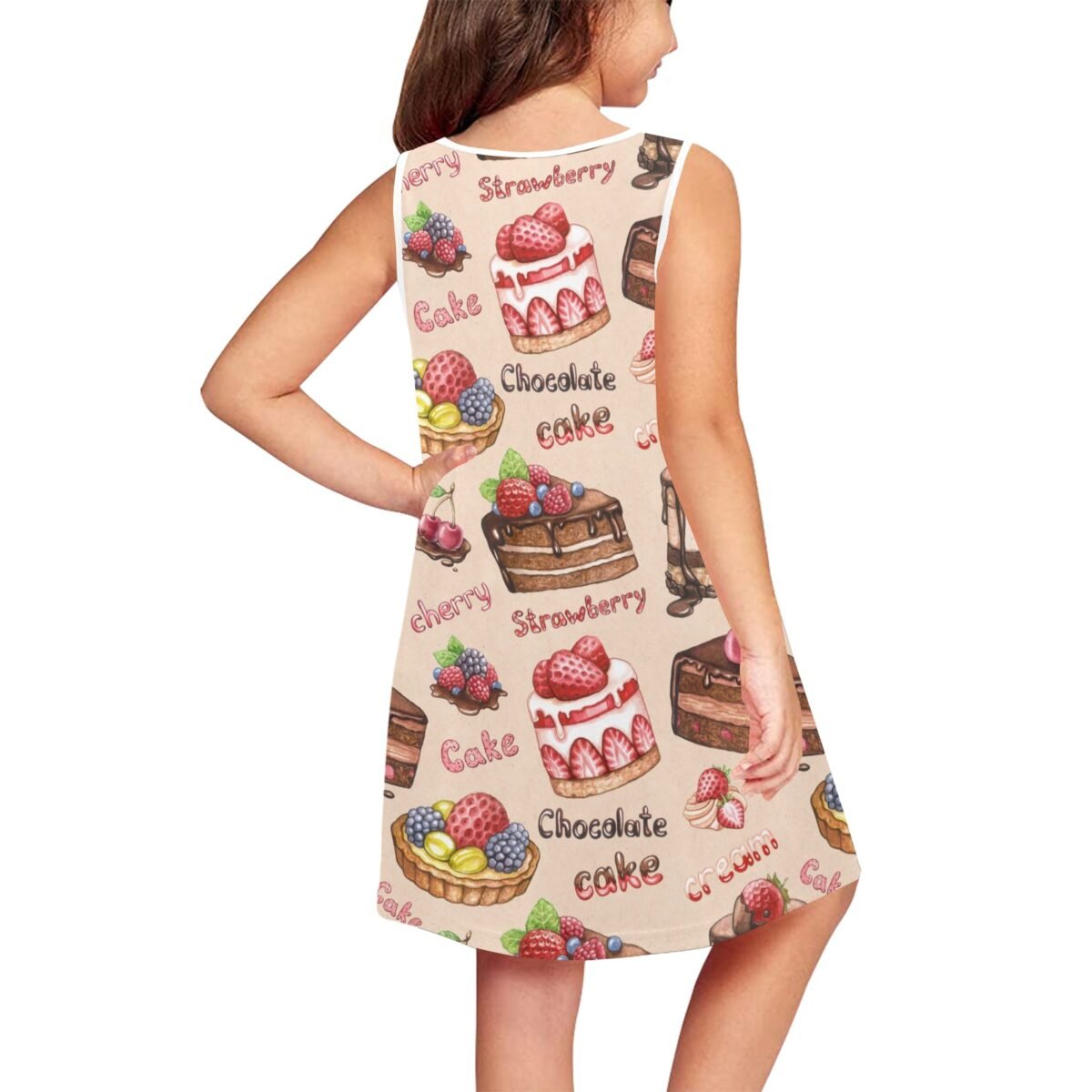 Girls' Sleeveless Dress (D58) - Image 4