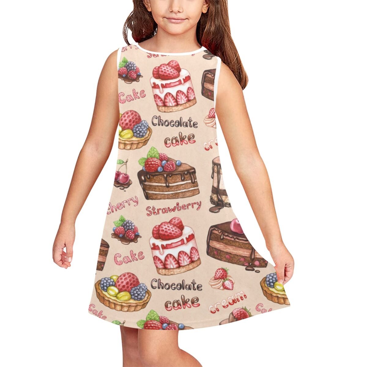 Girls' Sleeveless Dress (D58) - Image 5