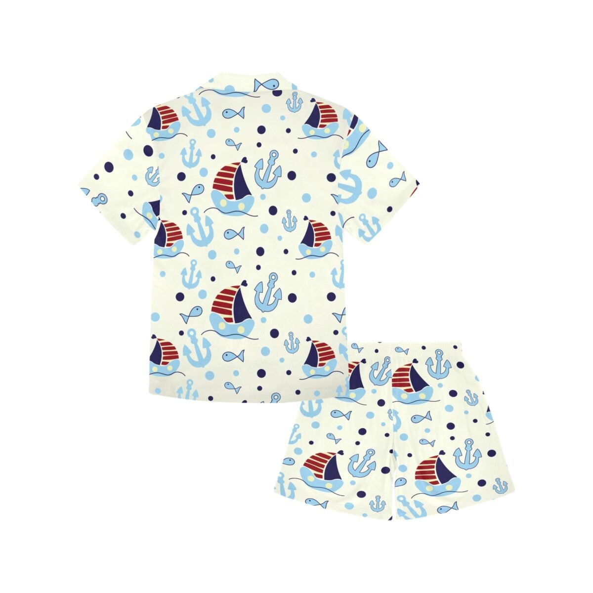 Little Boys' V-Neck Short Pajama Set (Sets 11) - Image 2