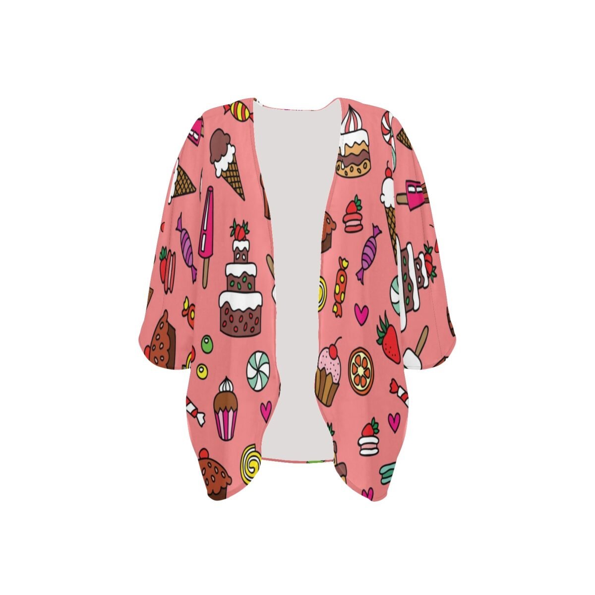 Women's Kimono Chiffon Cover Up (H51) - Image 3