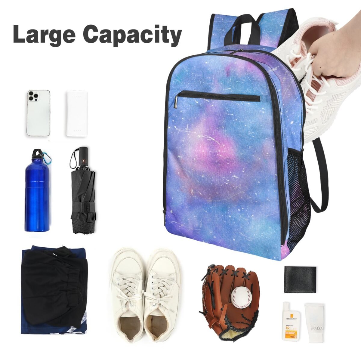 All Over Print Leisure Sports Backpack - Image 3
