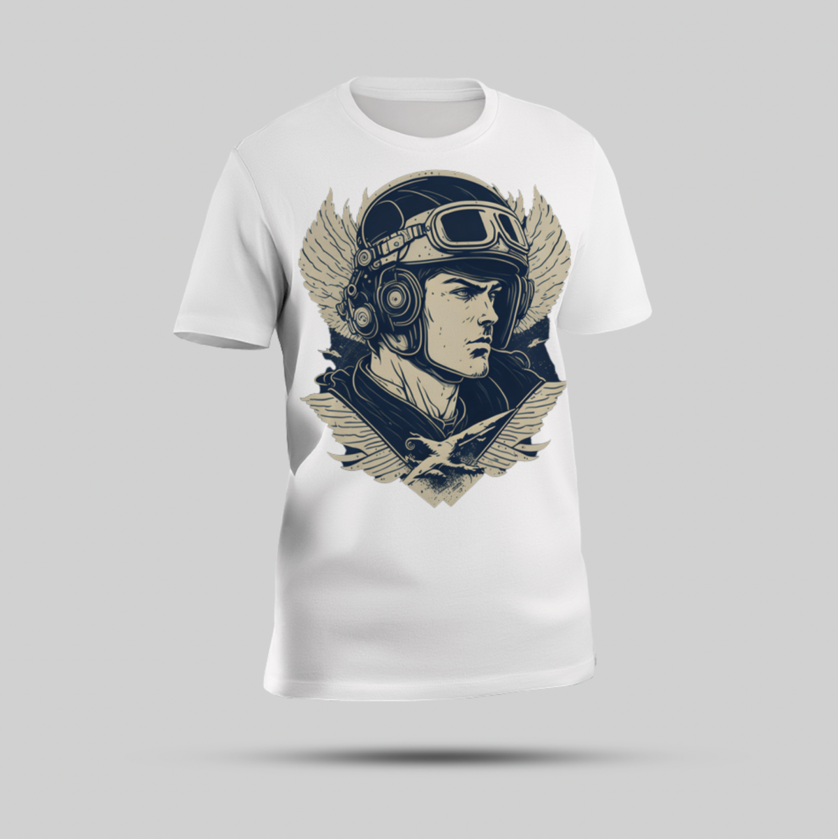 Stand OUStand out with our Bold Fighter Jet Pilot T-shirt. - Image 1