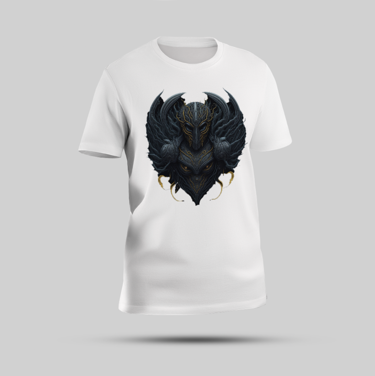 Buffalo in War Mode Graphic T-Shirt – Bold & Powerful Design (White) - Image 1